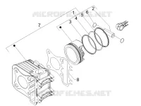 Cylinder-piston-wrist pin unit
