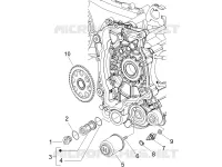 Flywheel magneto cover - Oil filter