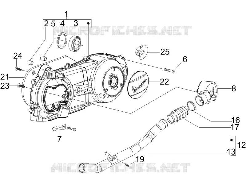 Crankcase cover - Crankcase cooling