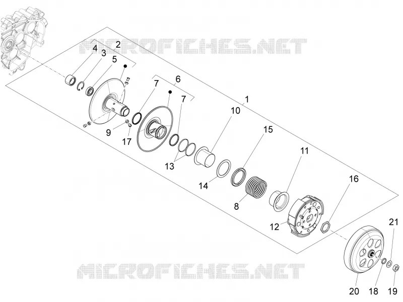 Driven pulley
