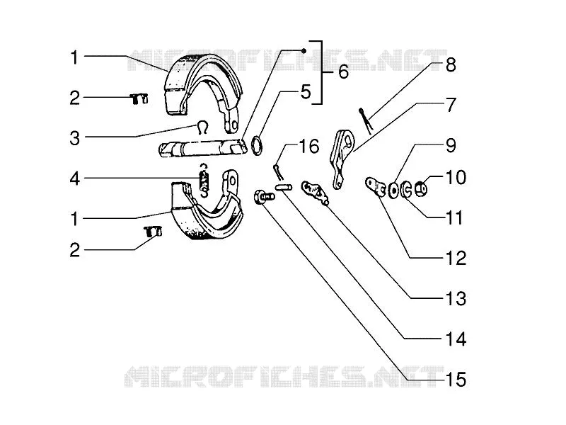 Rear brake - Brake jaw