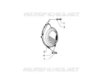 Flywheel magneto cover - Oil filter