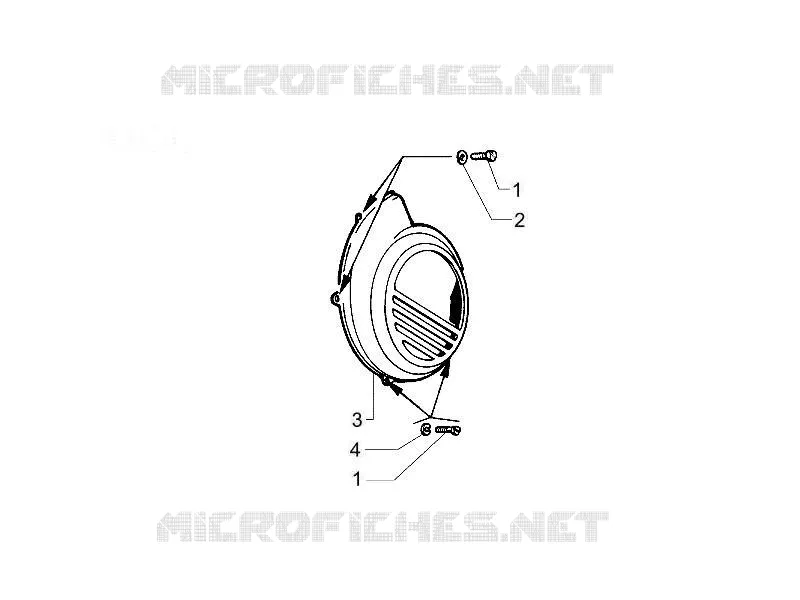 Flywheel magneto cover - Oil filter