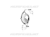 Flywheel magneto cover - Oil filter