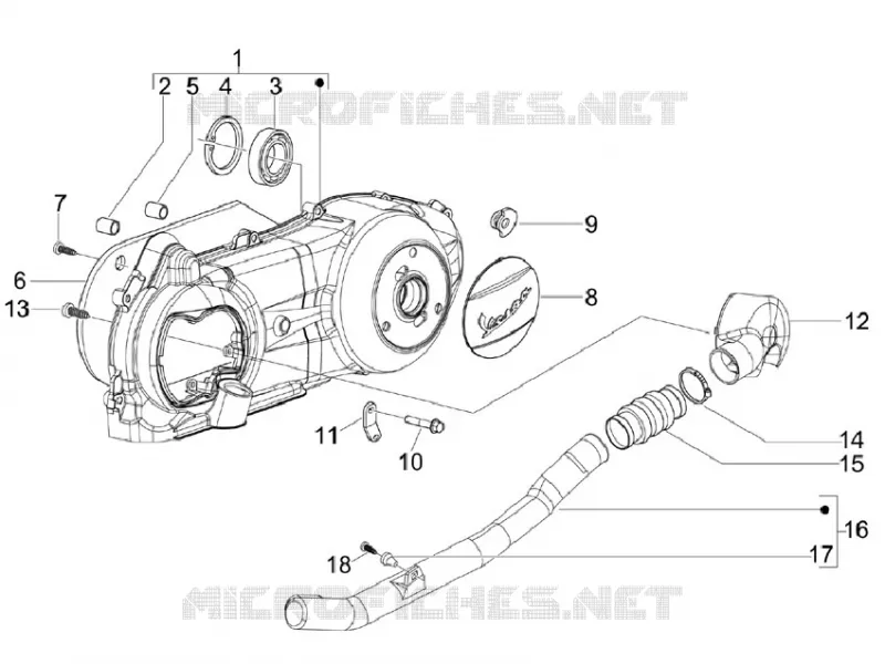 Crankcase cover - Crankcase cooling
