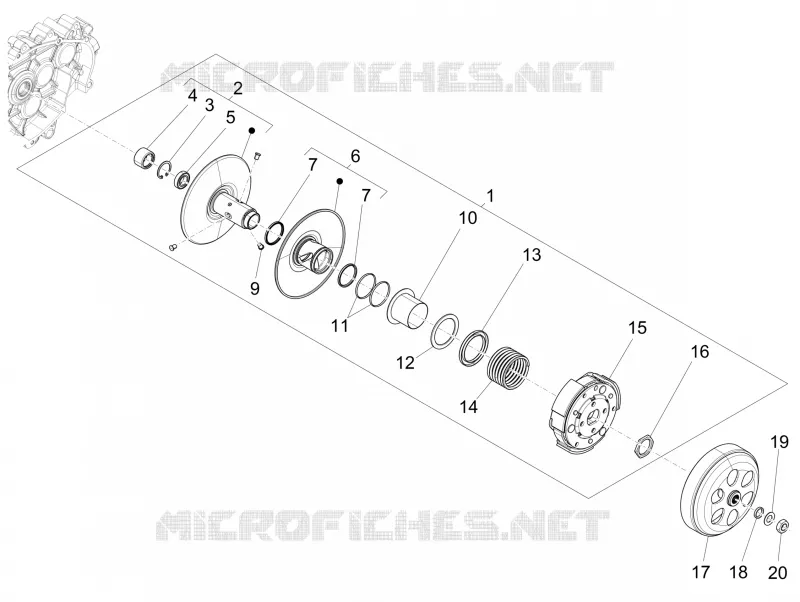 Driven pulley
