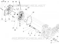 Flywheel magneto cover - Oil filter