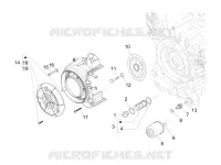 Flywheel magneto cover - Oil filter