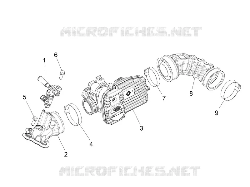 Throttle body - Injector - Union pipe