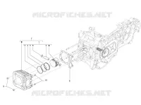 Cylinder-piston-wrist pin unit