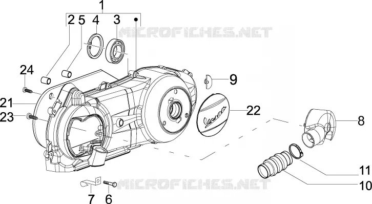 Crankcase cover - Crankcase cooling
