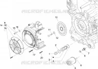 Flywheel magneto cover - Oil filter
