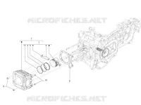 Cylinder-piston-wrist pin unit