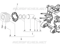 Cylinder-piston-wrist pin unit