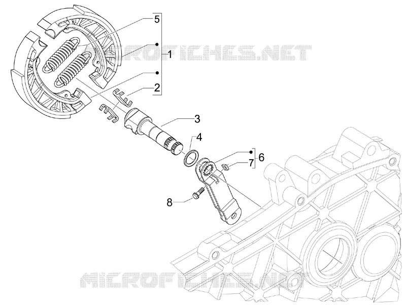 Rear brake - Brake jaw