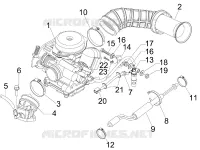 Carburettor, assembly - Union pipe