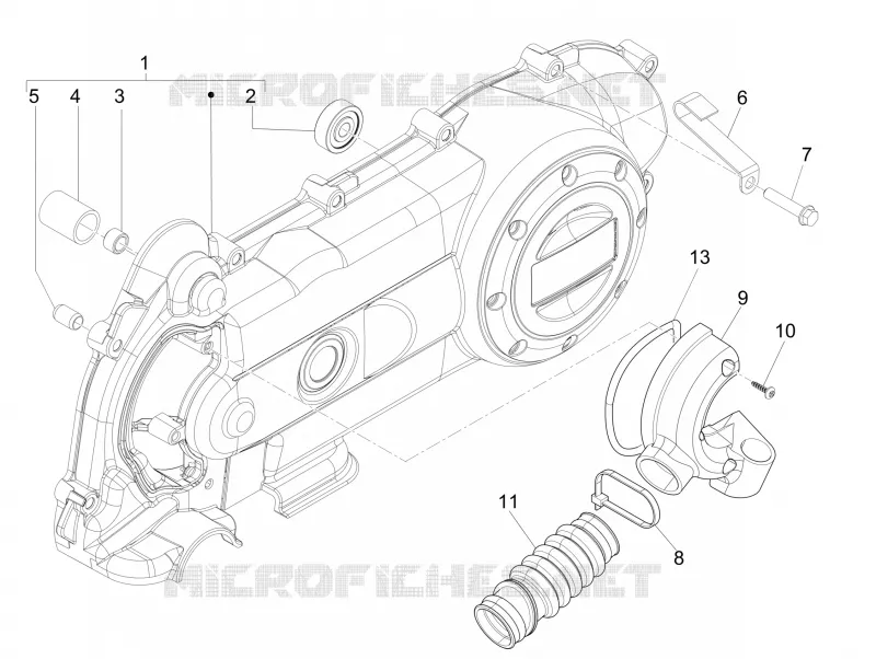 Crankcase cover - Crankcase cooling
