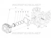 Cylinder-piston-wrist pin unit