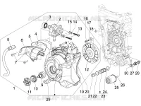 Flywheel magneto cover - Oil filter