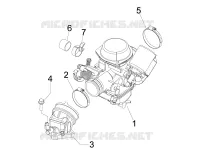 Carburettor, assembly - Union pipe