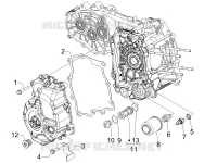 Flywheel magneto cover - Oil filter