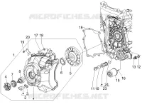 Flywheel magneto cover - Oil filter