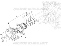 Cylinder-piston-wrist pin unit