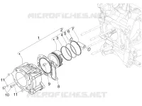 Cylinder-piston-wrist pin unit