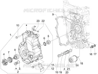Flywheel magneto cover - Oil filter