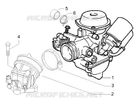 Carburettor, assembly - Union pipe
