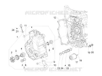 Flywheel magneto cover - Oil filter