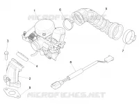 Carburettor, assembly - Union pipe