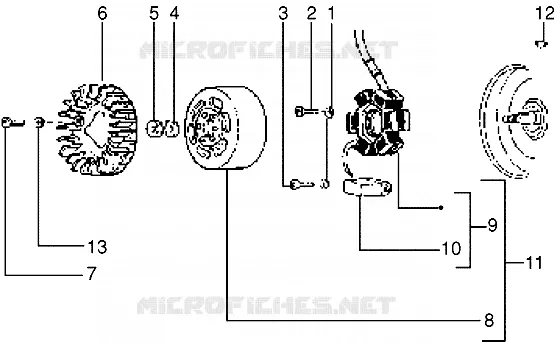 Flywheel magneto