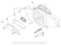 Flywheel magneto cover - Oil filter
