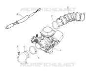 Carburettor, assembly - Union pipe