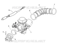Carburettor, assembly - Union pipe