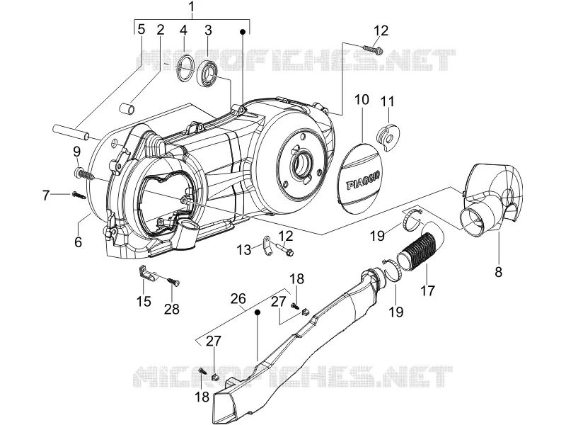 Crankcase cover - Crankcase cooling