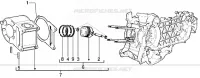 Cylinder-piston-wrist pin, ass