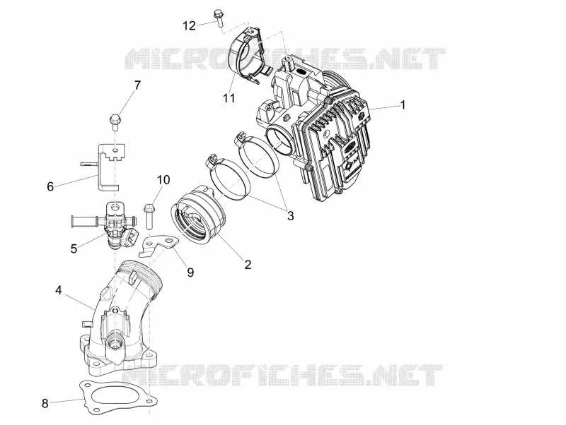 Throttle body - Injector - Union pipe