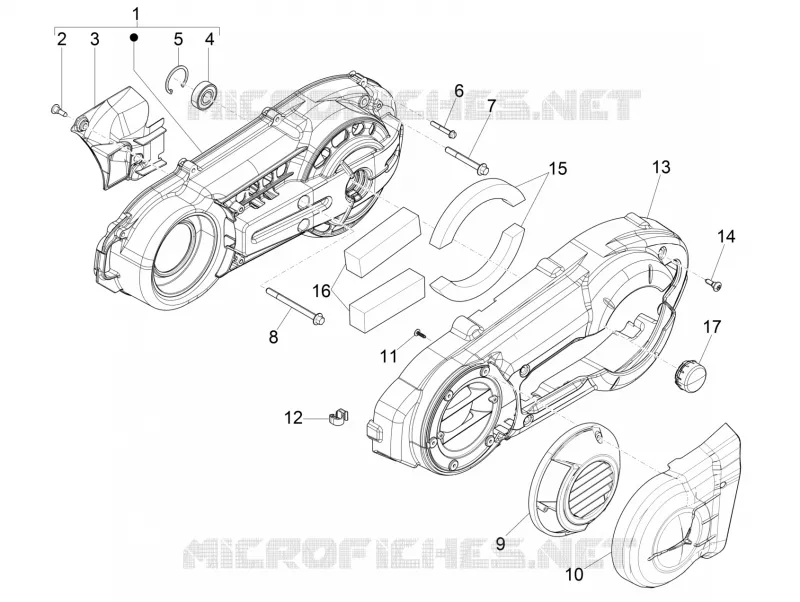 Crankcase cover - Crankcase cooling