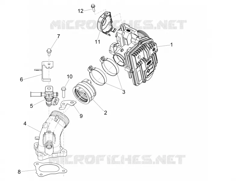 Throttle body - Injector - Inlet manifold