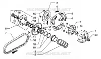 Driven pulley shaft