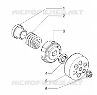 Fixed half-pulley