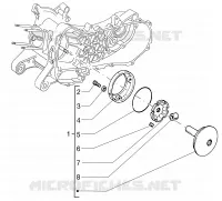 Half-pulley assy., driving