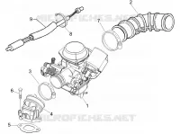 Carburettor, assembly - Union pipe