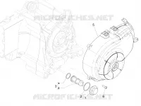 Flywheel magneto cover - Oil filter