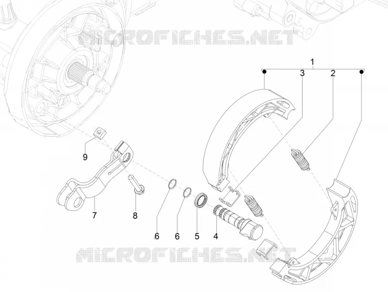 REAR BRAKE - SHOES