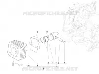 Cylinder-piston-wrist pin unit