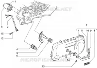 Starting motor-starter lever