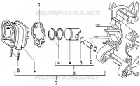 Cylinder-piston-wrist pin, assy